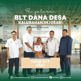 Penyaluran Tahap V BLT Dana Desa Tahun 2025  